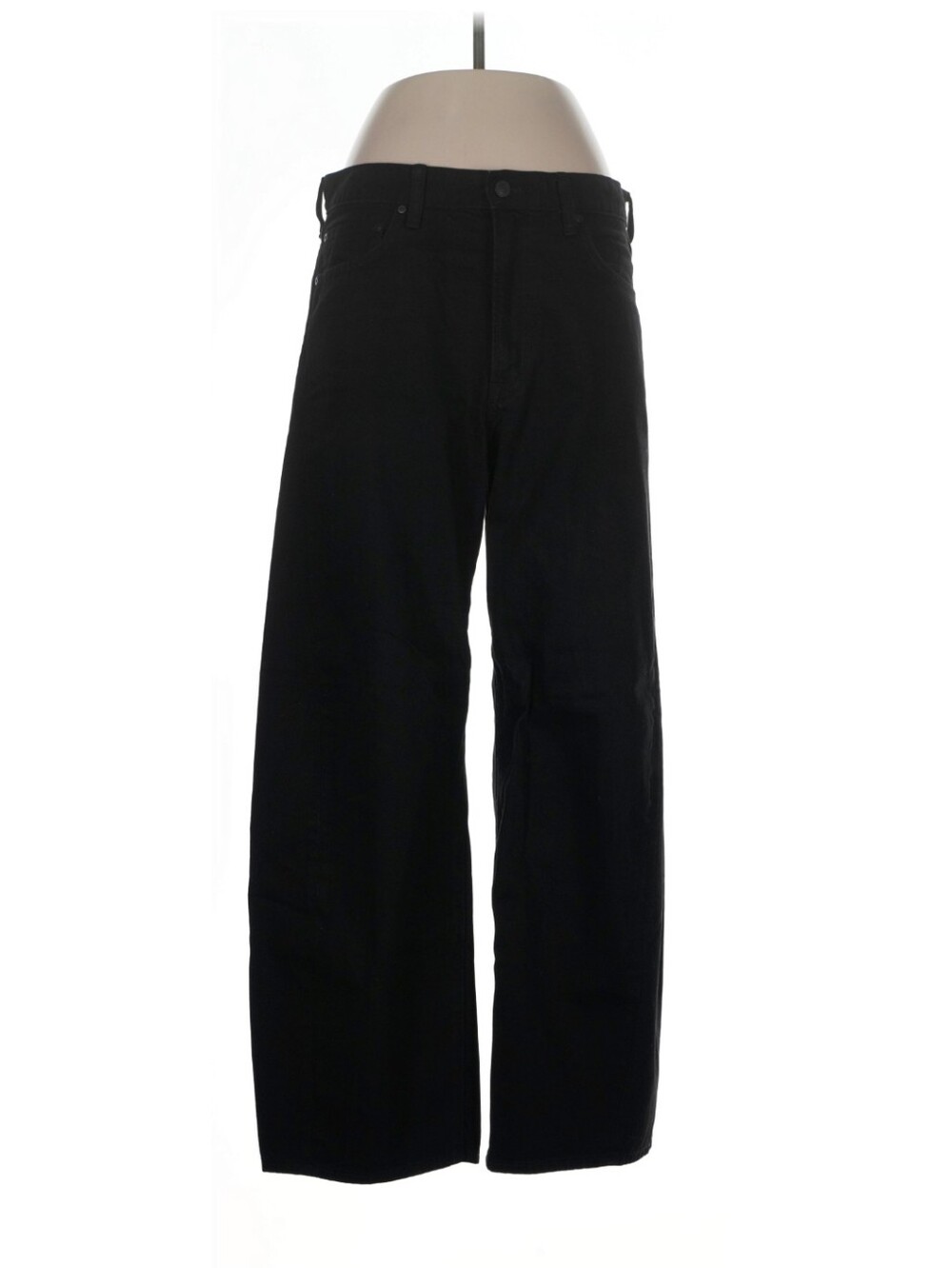Uniqlo Women's Black Wide-Leg Jeans - Size 32